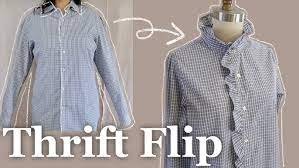 Make A Ruffle Shirt From A Baggy T Shirt